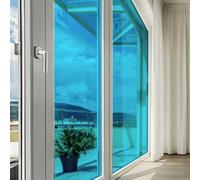 DIMEXACT - Film Couleur Bleu Transparent - 123 cm x 1 m - en Rouleau