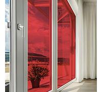 DIMEXACT - Film Couleur Rouge Transparent - 152 cm x 0.5 m - en Rouleau