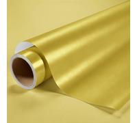 DIMEXACT - Film Covering doré métallisé pour Surface Plane avec Colle Airflow - 122 cm x 0.5 m - en Rouleau