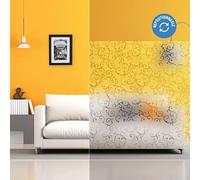 DIMEXACT - Film électrostatique décoratif avec Motif Arabesque - 60 cm x 1.5 m - en Rouleau
