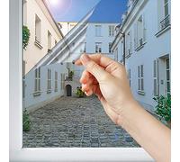 DIMEXACT - Film Miroir sans Tain de sécurité pour Petit vitrage vis-à-vis lointain - alu Clair - 152 cm x 2 m - en Rouleau