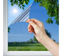 DIMEXACT - Film Solaire Anti Chaleur pour Double vitrage Meilleure Performance - alu foncé - 152 cm x 1 m - en Rouleau