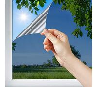 DIMEXACT - Film Solaire Anti Chaleur pour Double vitrage Meilleure Performance - alu foncé et Noir foncé - 152 cm x 0.5 m - en Rouleau