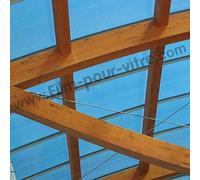 DIMEXACT - Film Solaire Argent Effet Miroir pour Toit Polycarbonate plexiglas - 152 cm x 0.5 m - en Rouleau
