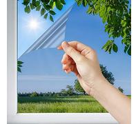 DIMEXACT - Film Solaire pour Double vitrage Bon compromis - alu Clair - 152 cm x 2.5 m - en Rouleau