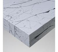 DIMEXACT - Rouleau adhésif Effet marbre Blanc à Rayures Noires - 122 cm x 2.5 m - en Rouleau