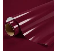 DIMEXACT - Vinyle Covering Bordeaux Brillant pour Surface Plane avec Colle Airflow - 122 cm x 5 m - en Rouleau