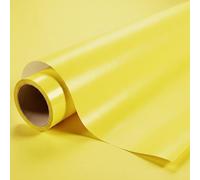DIMEXACT - Vinyle Covering Jaune Citron Brillant pour Surface Plane avec Colle Airflow - 122 cm x 0.5 m - en Rouleau