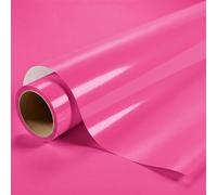 DIMEXACT - Vinyle Covering Rose Brillant pour Surface Plane avec Colle Airflow - 122 cm x 0.5 m - en Rouleau