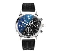 Dimfurke At8113-04h Montre décontractée à quartz en acier inoxydable pour homme, b, One Size