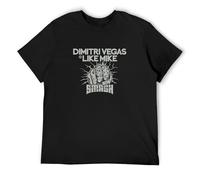 Dimitri Vegas & Like Mike Men T-Shirt Smash Party Festival Black S