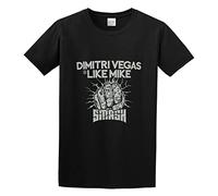 Dimitri Vegas Like Mike Smash Party Festival Men Simple Tshirt Black XXL