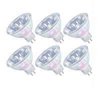 Dimmable Ampoule Halogène MR16 12V 35W GU5.3 Projecteur Angle de faisceau 36° Blanc Chaud 4000 Heures Longue Durée de Vie 6 Paquets