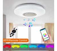 Dimmable LED RGBW plafonnier bluetooth musique haut-parleur lampe APP télécommande - APP+Remote Control