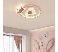 Dimmable Lumière De Plafond LED, Moderne Avec Télécommande 46w Lampe De Chambre Pour Enfants Acrylique Dessin Animé En Forme De Couronne, Pour Chambre à Coucher Chambre Pépinière Maternelle Pendentif