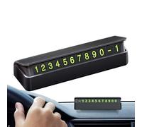 D'immatriculation De Stationnement Temporaire - Panneau Téléphonique De Tableau De Bord 4,7 X 1,3 X 1,2 Pouces, Carte De Stationnement De Véhicule, Affichage Du Numéro De Contact Amovible Polyv