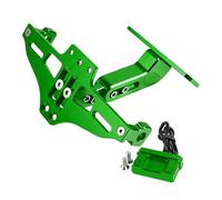 D'immatriculAtion pour MT07 2014-2023 pour FZ07 pour Tracer 700/GT 7 2024 Support Plaque D'immatriculation Arrière Kit D'élimination Garde-Boue Arrière Bien Rangé Porte Plaque numéro(Green)