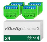 Dimmer 2 - Module Variateur De Lumière Connecté Wi-Fi, Incandescentes, Halogènes, Led Dimmable 10-220 W, Sans Neutre, Compatible Alexa Et Google Home, App Ios Android (Lot De 4)[MAT790886]