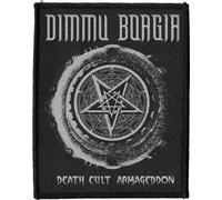 Dimmu Borgir - Patch "Death Cult Armageddon" - Tissu tissé à coudre PH4195 (Taille unique) (Noir/Argent)