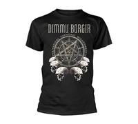 Dimmu Borgir Puritanical Euphoric Misanthropia Skulls Homme T-Shirt Manches Courtes Noir M