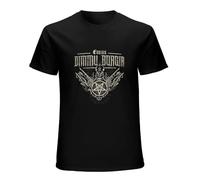 Dimmu Borgir T Shirt Mens Fashion Cotton Round Neck Short Sleeve Top Black L