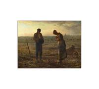 DìMò ART Impression su Papier Poster Jean-François Millet The Angelus Mesure 70x50 CM (27,56x19,68 inches)