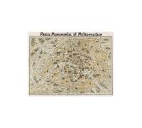 DìMò ART Impression sur Toile Anonymous Paris Monumental et Métropolitain, 1932 Mesure 40x30 CM (15,75x11,81 inches)