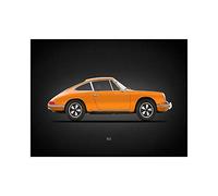 DìMò ART Impression sur toile Rogan, Mark Porsche 911 1968 Dimensions 70 x 50 cm