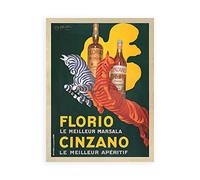 DìMò ART Impression sur Toile sur Papier Poster ou Tableau Cappiello Leonetto Florio e Cinzano-1930