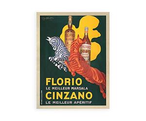 DìMò ART Impression sur Toile sur Papier Poster ou Tableau Cappiello Leonetto Florio e Cinzano-1930