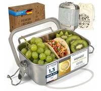 Dimono® Boîte à Lunch Inox Anti-Fuite 550 ml avec Compartiments