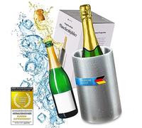 Dimono® Rafraîchisseur de bouteille Rafraîchisseur de vin Thermo Sektkühler pour le champagne, le vin et autres (Acier inoxydable)