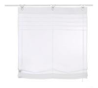 Dimout Store romain avec œillets pour cuisine, traitement de fenêtre élégant et fonctionnel pour améliorer votre décoration d'intérieur (blanc)