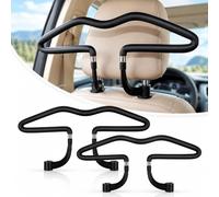 Dimowaun 2 Pack Cintre Voiture pour Hyundai i40 | Adapté aux Véhicules avec Barres d'Appui-Tête de 1cm,Cintre Siège Auto Plastique PVC Souple Haute Résistance