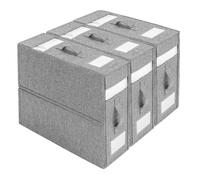 Dimoxii 3-Pack Boîte de Rangement pour Drap de Lit, Caisse de Rangement en Tissu Pliable pour Housse de Couette, Organisateur de Rangement pour Linge sous Lit et Placard (GRIS)
