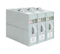 Dimoxii 3-Pack Boîte de Rangement pour Drap de Lit, Caisse de Rangement en Tissu Pliable pour Housse de Couette, Organisateur de Rangement pour Linge sous Lit et Placard (VERT)