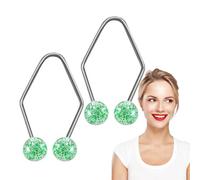 Dimple Makers - Ensemble d'entraîneur de soins de la peau faciale, dispositif de fossettes portables 2PCS avec ajustement réglable | Exerciseur de muscle facial pour les femmes et les filles à sculpte