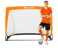 Dimples Excel Football Goal Pop up Football Net Post Football Training for Kids Garden Festival Gift 1 Pack (4'×3', Orange)