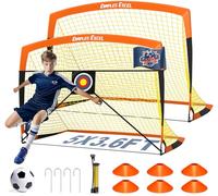 Dimples Excel Lot de 2 Filets de Football Pop up pour Enfants (152 x 91 cm, Orange)
