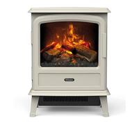 Dimplex Cheminée Electrique Effet Flamme Evandale - Cheminée électrique avec Chauffage - 1000W / 2000W - Effet de Flamme LED Optimyst 3D - Télécommande Incluse - Coloris Pebble