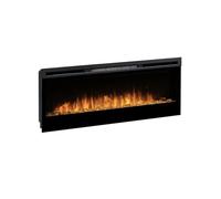 DIMPLEX - Cheminée électrique Prism 50" - Cheminée Murale - Éclairage LED - Effet de Flamme Optiflame - Fonction de Chauffage - Télécommande et minuterie de Mise en Veille incluses - Noir