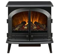Dimplex - Emberly - Cheminée électrique avec chauffage sur pied - Optiflame, 2000W, 3 faces, télécommande, Commande via application