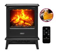 Dimplex - Evandale Black - Cheminée électrique avec chauffage sur pied, Optimyst, 1000-2000W, télécommande