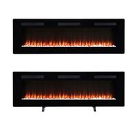 Dimplex - Sierra 60"" - Cheminée électrique avec chauffage murale ou sur pied - Optiflame, 1600W, Commande via application