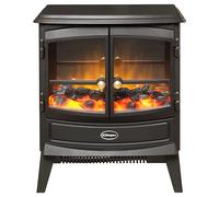 Dimplex Springborne Cheminée Électrique Autoportant - Cheminee Electrique avec Effet Flamme LED Optiflame - Chauffage 2 KW Activable - Thermostat et Télécommande Incluse