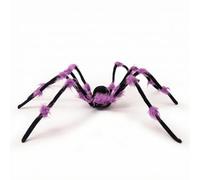 DimyFew Araignée Géante En Peluche Noire Décoration Duveteuse pour Maison Hantée, Array, Violet