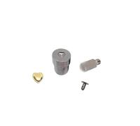 DimyFew Befestigungselement-stanzform Outil de Rivetage Cœur Presse à Main Matrice Solide Acier Carbone Adaptée pour Création Artisanale Atelier Confection Cuir, 10mm