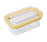 DimyFew Boîte de Conservation Du Beurre Stockage Rectangulaire avec Couvercle Hermétique Découpe Pratique Récipient à Fromage Adapté à Rangement Cuisine 16.5c