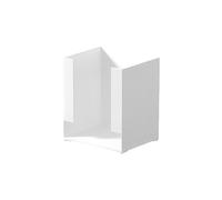 DimyFew Boîte de Rangement de Bureau Blanche, Boîte de Rangement Multifonctionnelle, Grande Capacité, étagère, Porte-papier pour Nouilles Instantanées, Entrée, petit