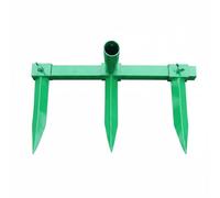 DimyFew Charrue à Sillons Réglable Cultivateur Manuel Outil de Binage Sarcleur Métal Robuste à Dents Multiples pour Maintenir Une Profondeur Régulière et, 3 Dents, Vert